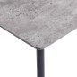 Mesa de jantar 200x100x75 cm MDF cinzento