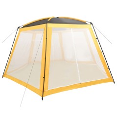 Tenda para piscina 590x520x250 cm tecido amarelo