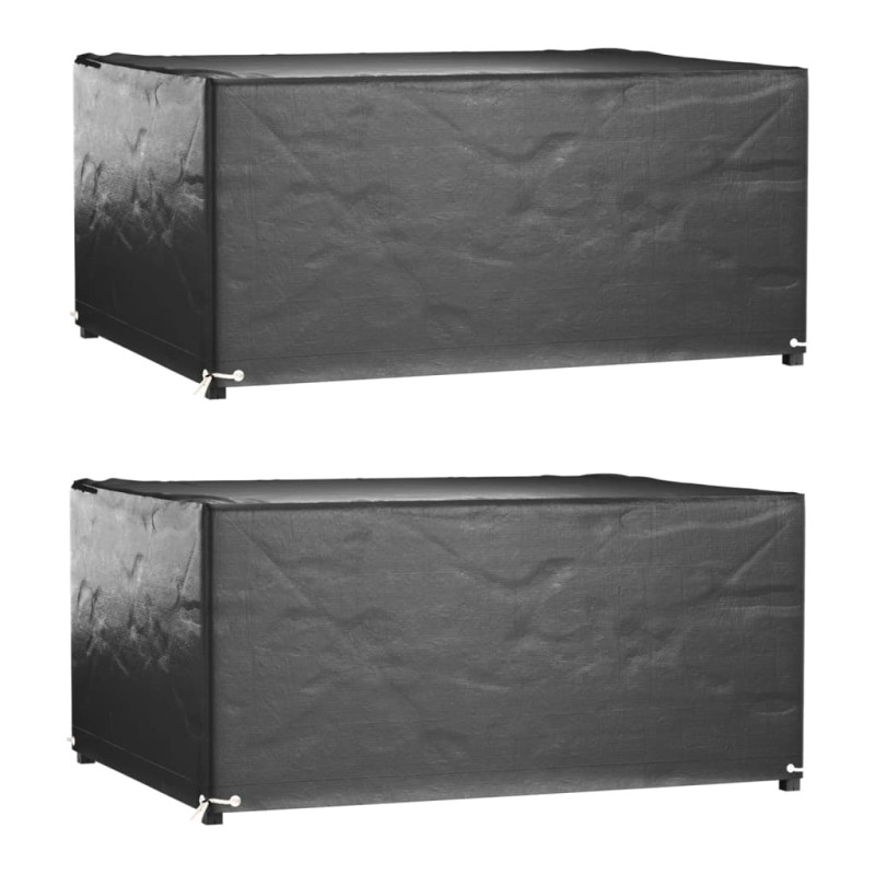 Capas p/ mobília de jardim 2pcs 8 ilhós 180x135x80cm retangular-Capas para móveis de jardim-Home Retail