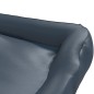 Cama para cães 105x80x25 cm couro artificial azul-escuro