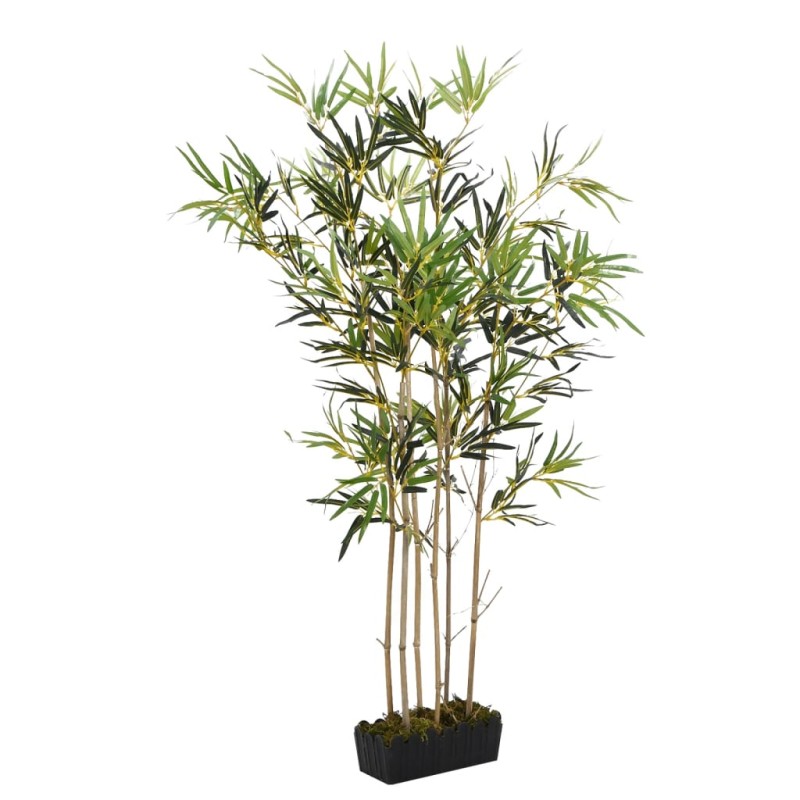 Árvore de bambu artificial 1288 folhas 180 cm verde-Flores sintéticas-Home Retail