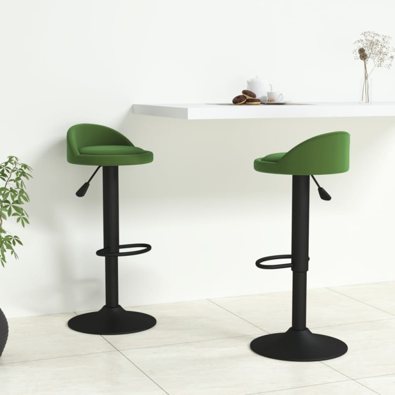 Bancos de bar 2 pcs veludo verde-escuro-Bancos de bar-Home Retail