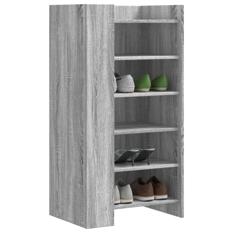 Sapateira 52x37,5x100 cm derivados de madeira cinzento sonoma-Sapateiras e organizadores-Home Retail