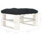 5 pcs conjunto lounge jardim em paletes c/ almofadões antracite