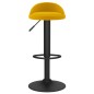 Bancos de bar 2 pcs veludo amarelo