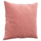 Almofadas decorativas 2 pcs 40x40 cm veludo rosa