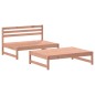 2 pcs conj. lounge jardim com almofadões madeira douglas maciça