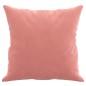 Almofadas decorativas 2 pcs 40x40 cm veludo rosa