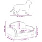 Cama para cães 50x40x30 cm tecido cinzento-claro