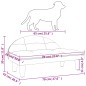 Cama para cães 70x52x30 cm tecido cinzento-claro