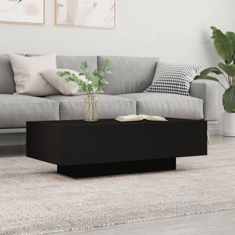 Mesa de centro 100x49,5x31 cm derivados de madeira preto-Mesas de centro-Home Retail