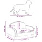 Cama para cães 50x40x30 cm couro artificial castanho