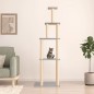 Árvore p/ gatos c/ postes arranhadores sisal 183 cm cinza-claro