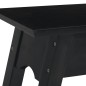 Mesa consola 110x30x75 cm madeira de mogno maciça preto