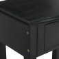 Mesa consola c/ gavetas 50x30x75 cm madeira mogno maciça preto