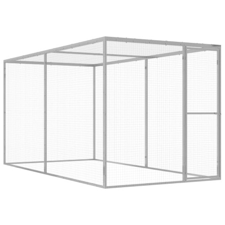 Jaula para gatos 3x1,5x1,5 m aço galvanizado