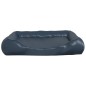 Cama para cães 80x68x23 cm couro artificial azul-escuro