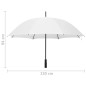 Guarda-chuva 130 cm branco