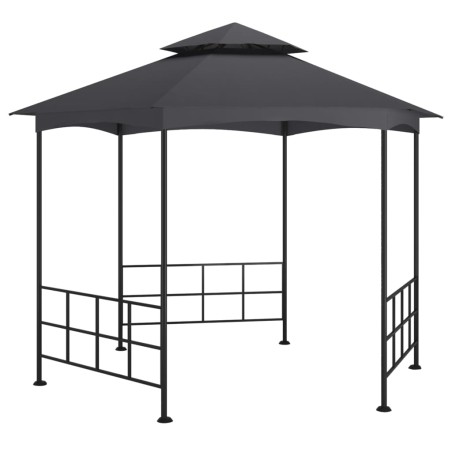 Gazebo com paredes laterais 3,1x2,7 m antracite