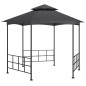 Gazebo com paredes laterais 3,1x2,7 m antracite