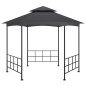 Gazebo com paredes laterais 3,1x2,7 m antracite