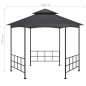 Gazebo com paredes laterais 3,1x2,7 m antracite