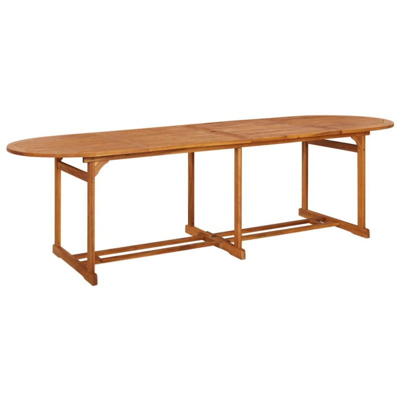 Mesa de jantar p/ jardim 280x90x75 cm madeira de acácia maciça-Mesas de jardim-Home Retail