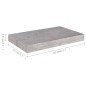 Prateleiras de parede 4 pcs 40x23x3,8 cm MDF cinzento-cimento