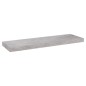 Prateleiras de parede 2 pcs 80x23,5x3,8cm MDF cinzento-cimento