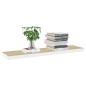 Prateleiras parede 4 pcs 120x23,5x3,8 cm MDF carvalho e branco