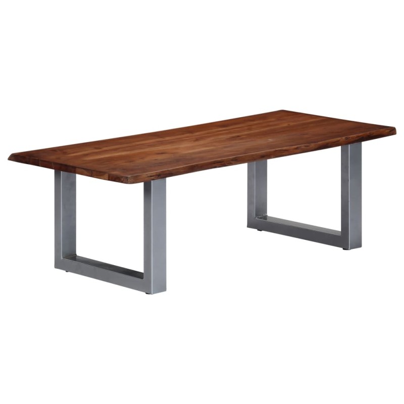 Mesa de centro com arestas vivas 115x60x40 cm acácia maciça-Mesas de centro-Home Retail