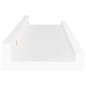 Prateleiras de parede 4 pcs 40x9x3 cm branco