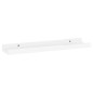 Prateleiras de parede 2 pcs 40x9x3 cm branco brilhante