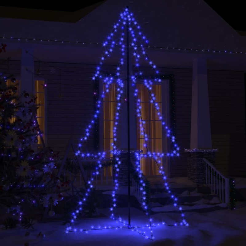 Árvore de Natal em cone 300 LEDs 120x220 cm interior e exterior-Árvores de Natal-Home Retail