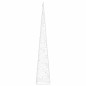 Cone de iluminação decorativo c/ LEDs acrílico 60cm branco frio