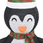 Pinguim de Natal decorativo com luz LED tecido de luxo 60 cm