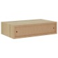 Prateleiras de parede c/ gavetas 2pcs MDF 40x23,5x10cm carvalho