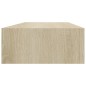 Prateleiras parede c/ gavetas 2 pcs MDF 60x23,5x10 cm carvalho