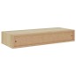 Prateleiras parede c/ gavetas 2 pcs MDF 60x23,5x10 cm carvalho