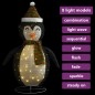 Pinguim de Natal decorativo com luzes LED tecido de luxo 120 cm