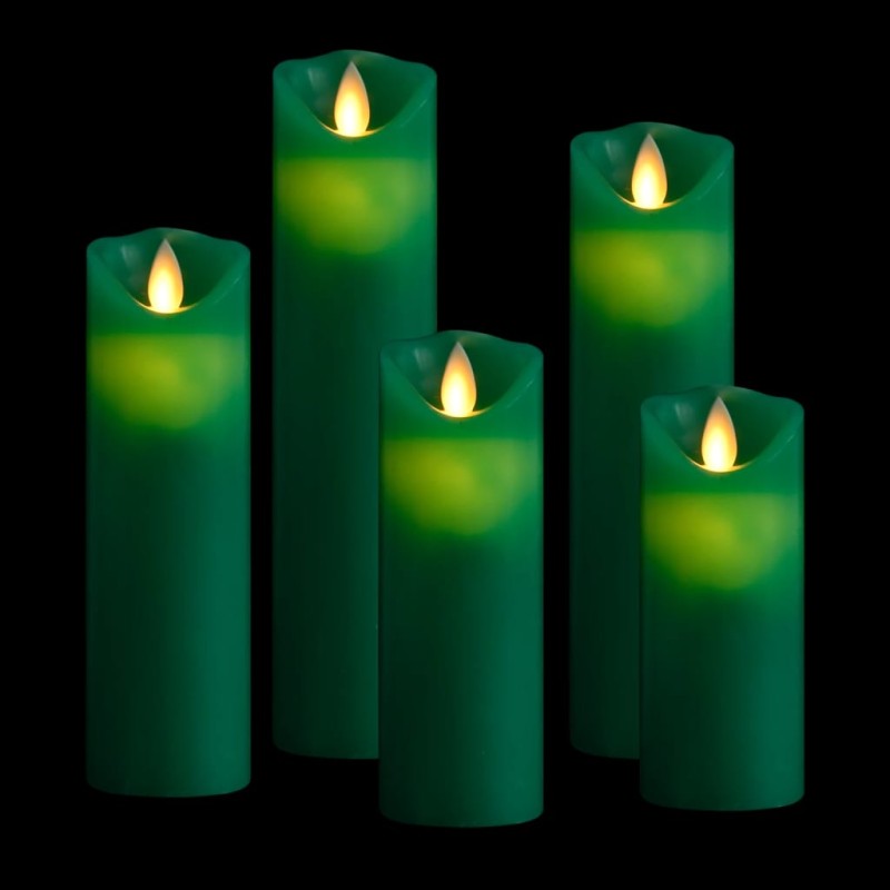 5 pcs conjunto de velas LED c/ controlo remoto branco quente-Velas elétricas-Home Retail