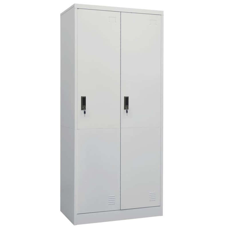 Roupeiro 80x50x180 cm aço cinzento-claro-Guarda-roupas-Home Retail