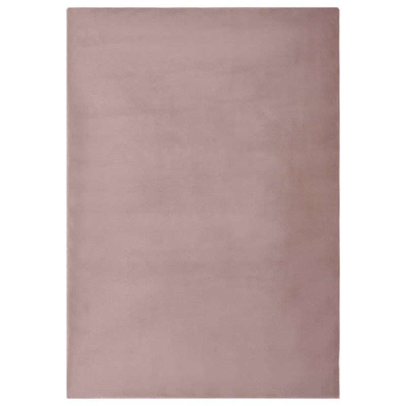 Tapete em pele de coelho artificial 180x270 cm rosa velho-Tapetes-Home Retail