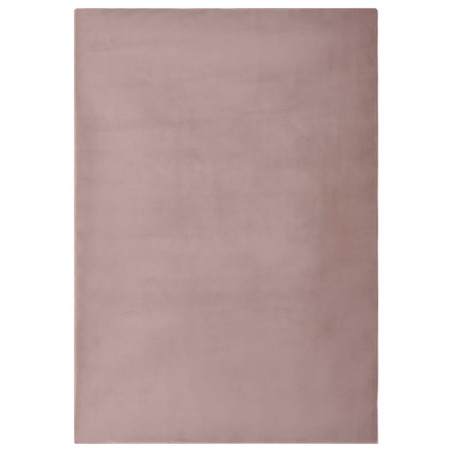 Tapete em pele de coelho artificial 180x270 cm rosa velho