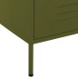 Cómoda/aparador com gavetas aço 80x35x101,5 cm verde-azeitona