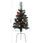 Árvores de Natal artificiais de exterior 2 pcs 76 cm PVC