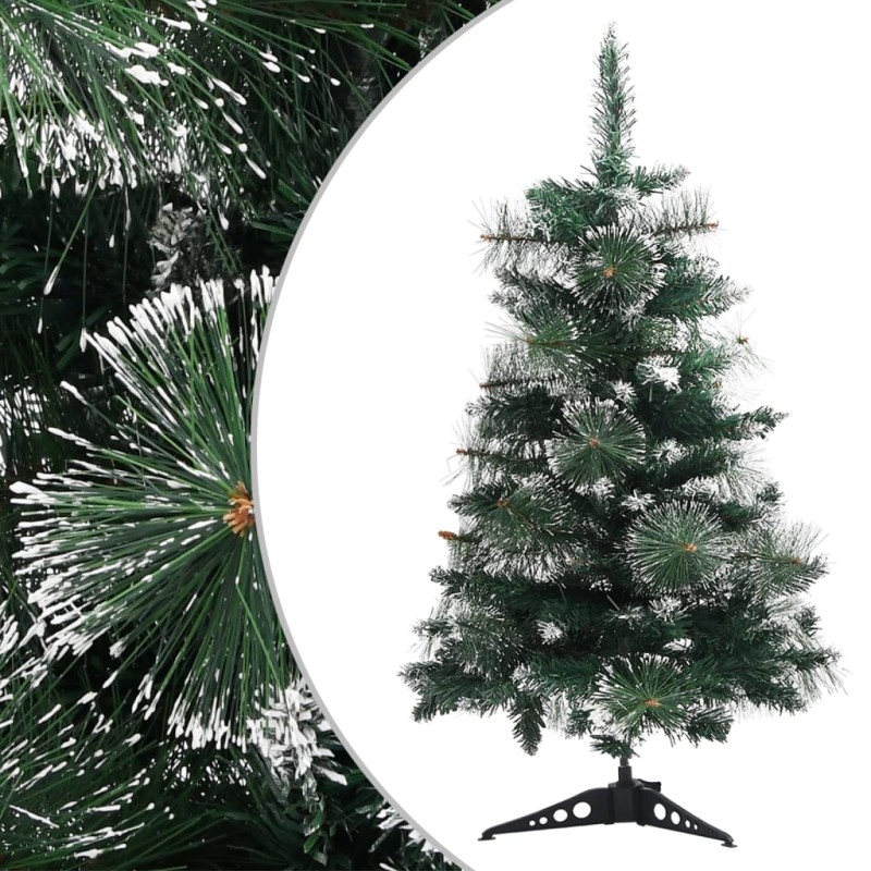 Árvore de Natal artificial c/ suporte 60 cm PVC verde e branco-Árvores de Natal-Home Retail