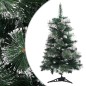 Árvore de Natal artificial c/ suporte 60 cm PVC verde e branco