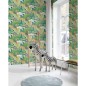 Noordwand Papel de parede Good Vibes Jungle Animals verde e preto