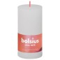 Bolsius Velas rústicas cilíndricas Shine 8pcs 100x50 mm branco nublado